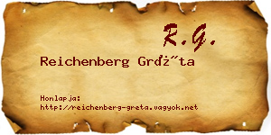 Reichenberg Gréta névjegykártya